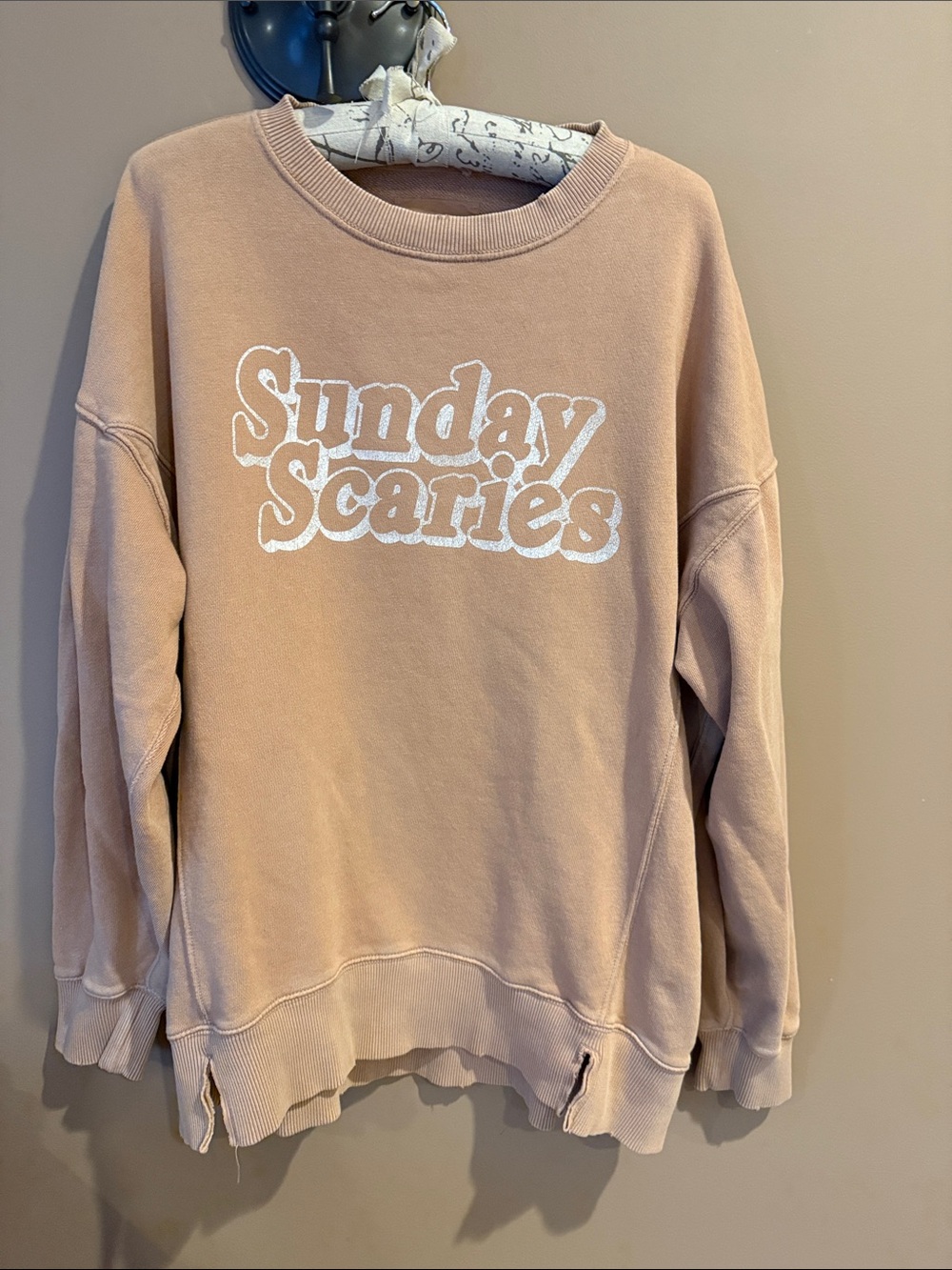 aerie Sunday Scaries Crewneck Sweatshirt - Blush Pink